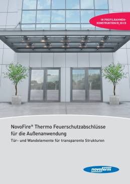 NovoFire® Thermo Feuerschutzabschlüsse
